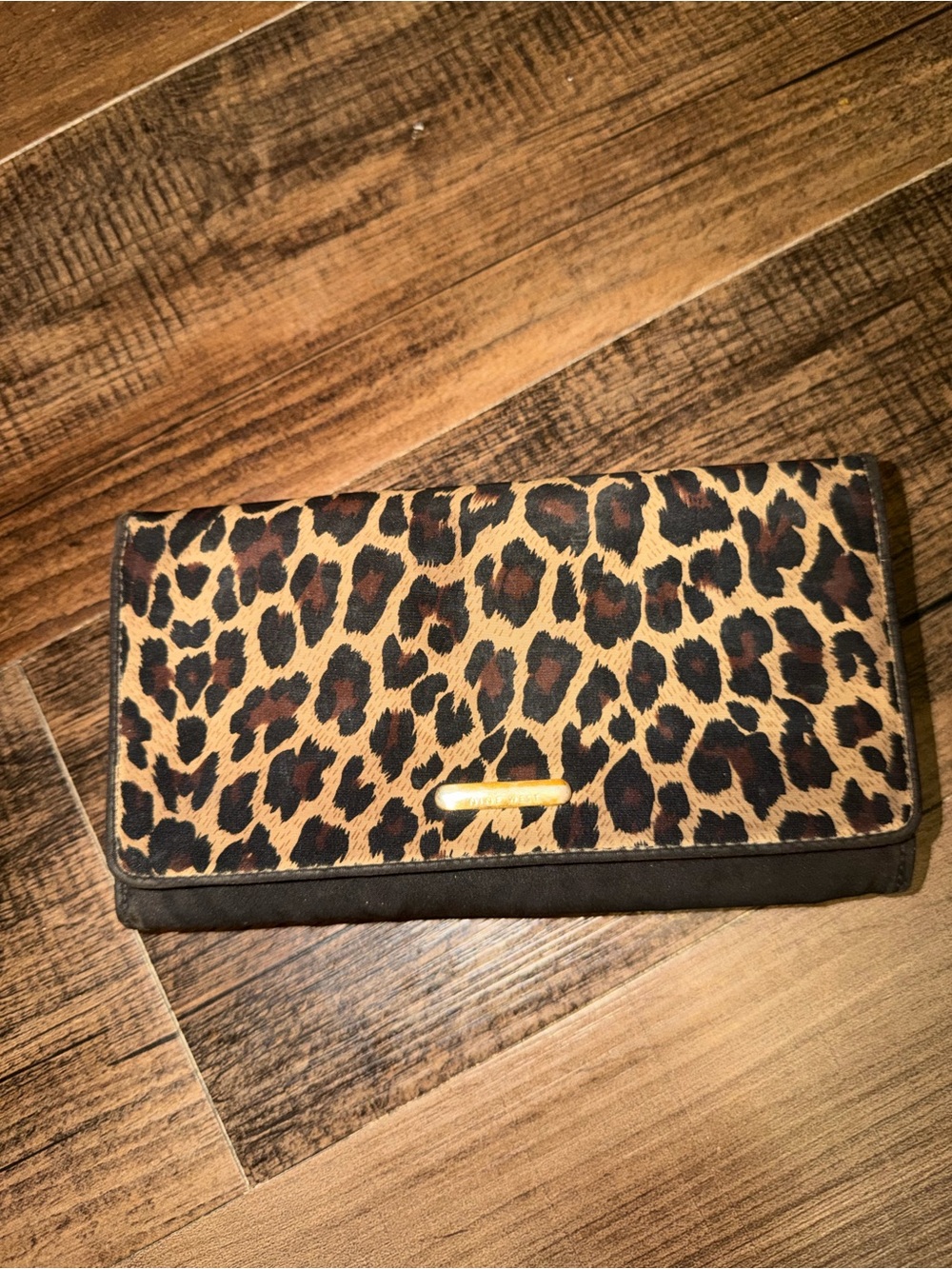 Nine West Leopard Print Trifold Wallet